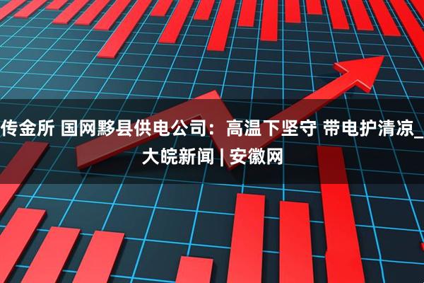 传金所 国网黟县供电公司：高温下坚守 带电护清凉_大皖新闻 | 安徽网
