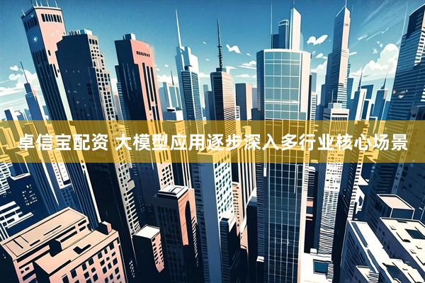 卓信宝配资 大模型应用逐步深入多行业核心场景
